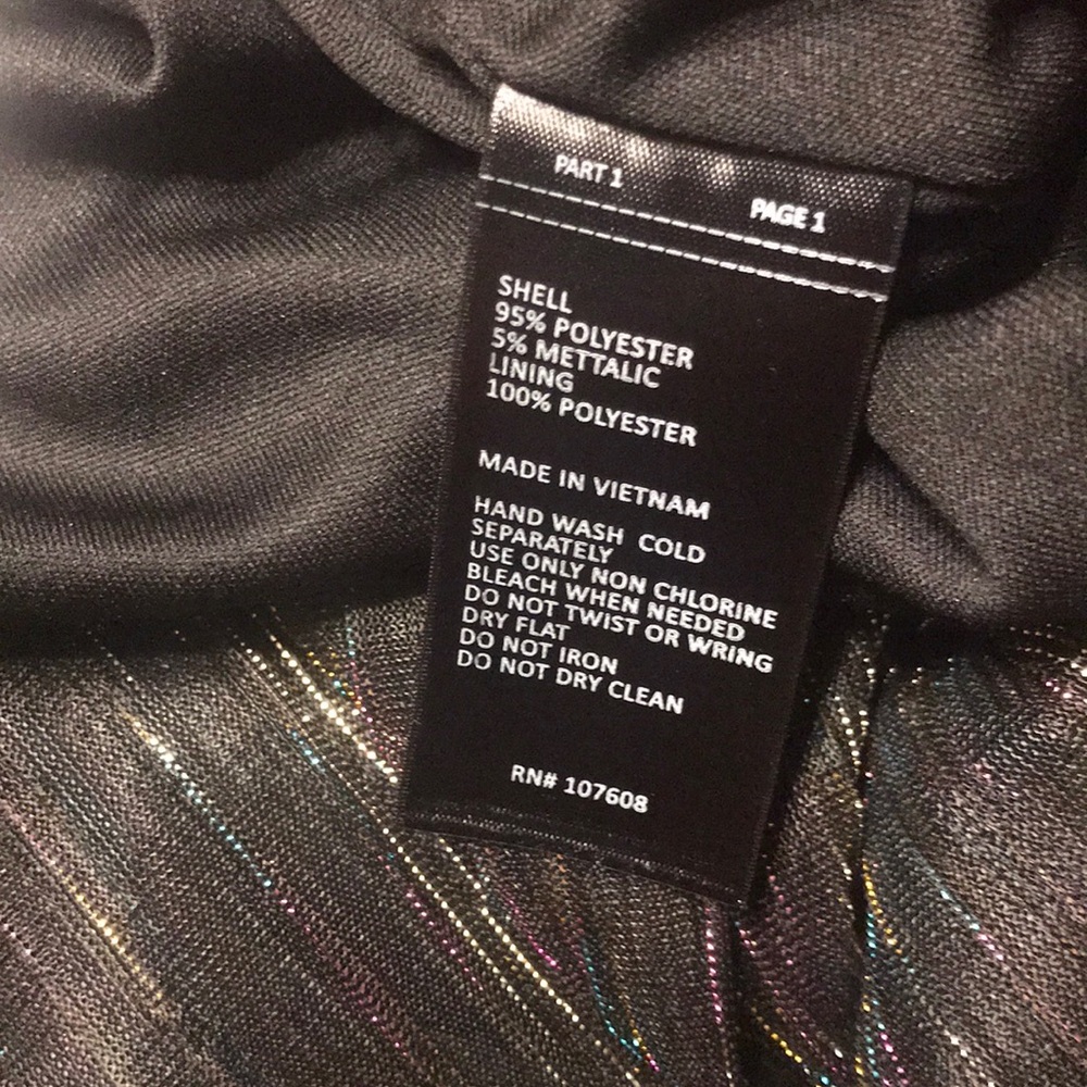 Laundry by Shelli Segal Rainbow Metallic Jumpsuit - Picture 8 of 8